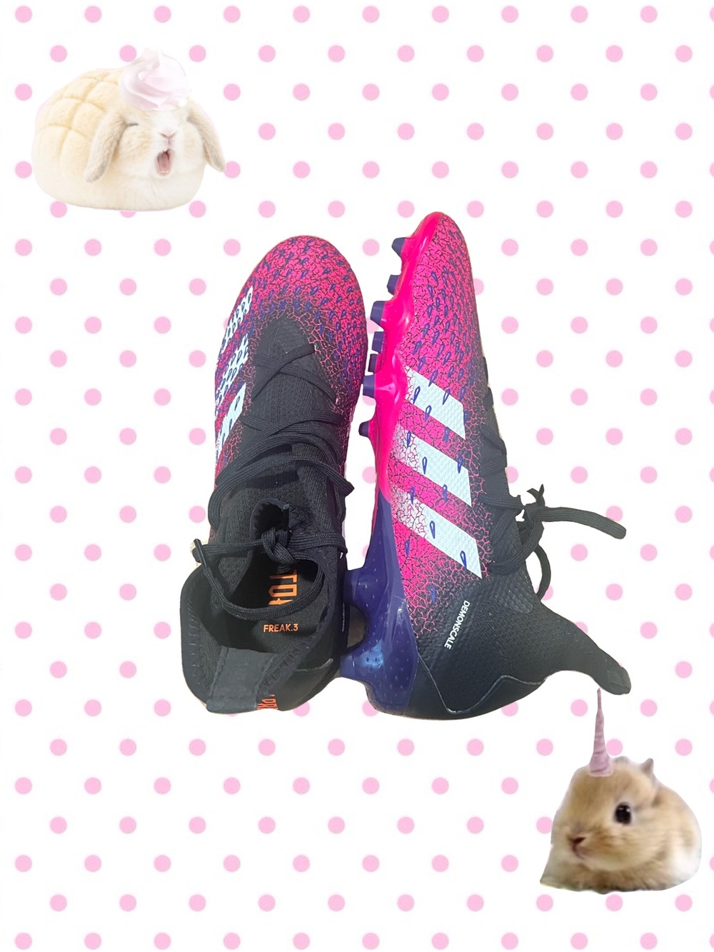 Adidas Predator Freak.3 Black and Pink Soccer Cleats